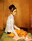 Sir Gerald Kelly Burmese Pearl painting